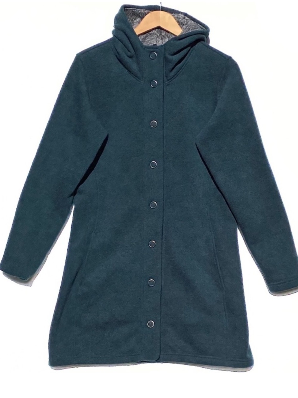 Kuhl Womens Spyrit Sweater Jacket Snap Closure Hooded Women’s Large